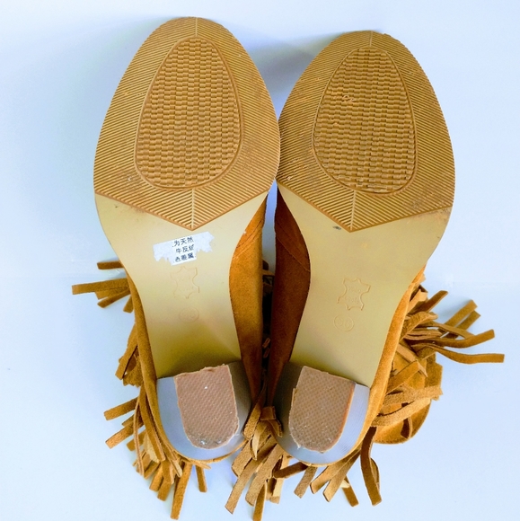 Miss & Mr. Foot Women's Fringe Suede Ankle Boots - Picture 14 of 14